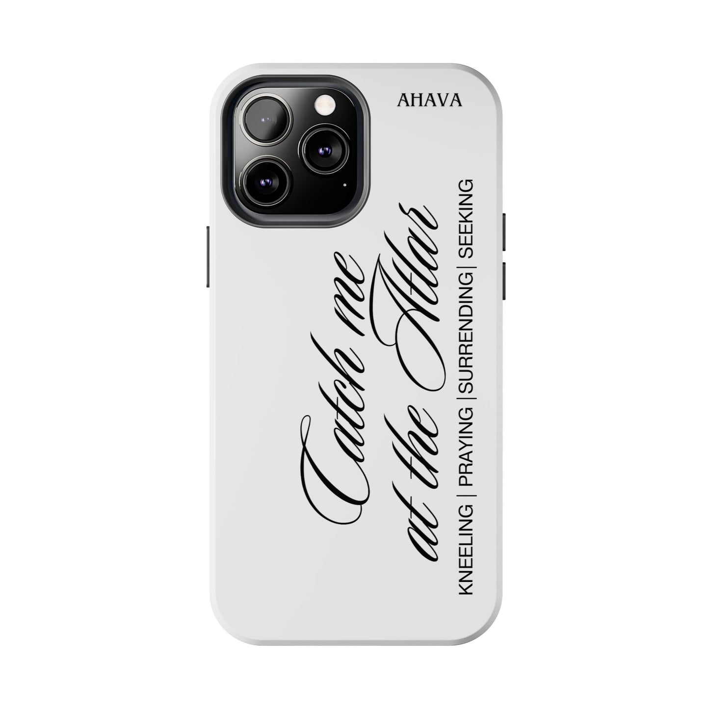 "Catch Me at the Altar" White Phone Case