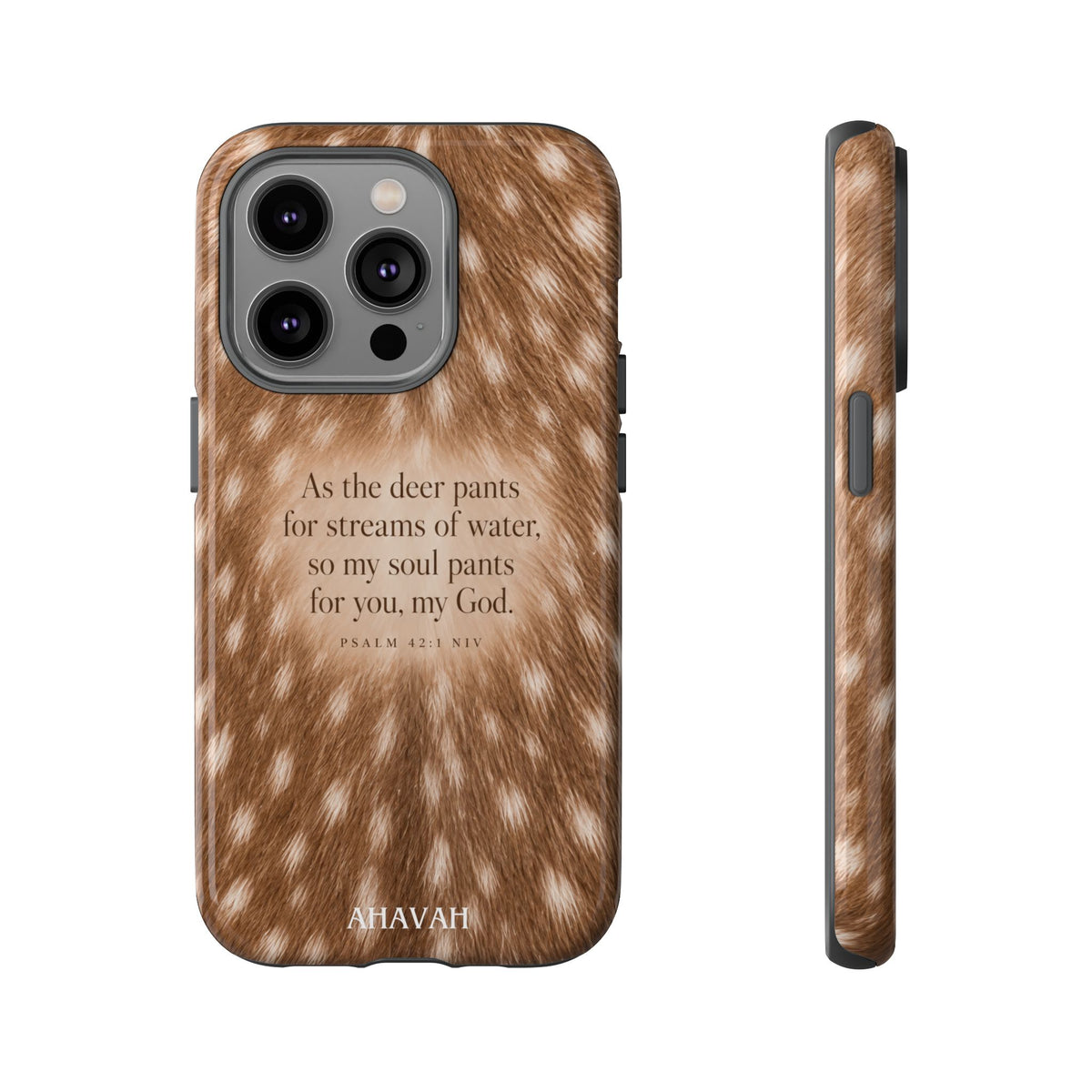 Psalm 42:1 Fawn Print Phone Case