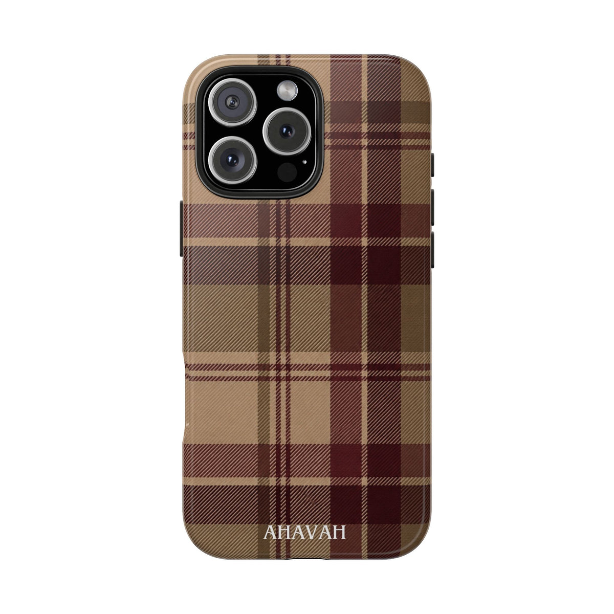 Covenant Comfort | Burgundy Plaid Tough Phone Case