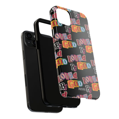 "Loved by God" Black Phone Case
