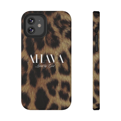 Leopard Print Ahava Phone Case