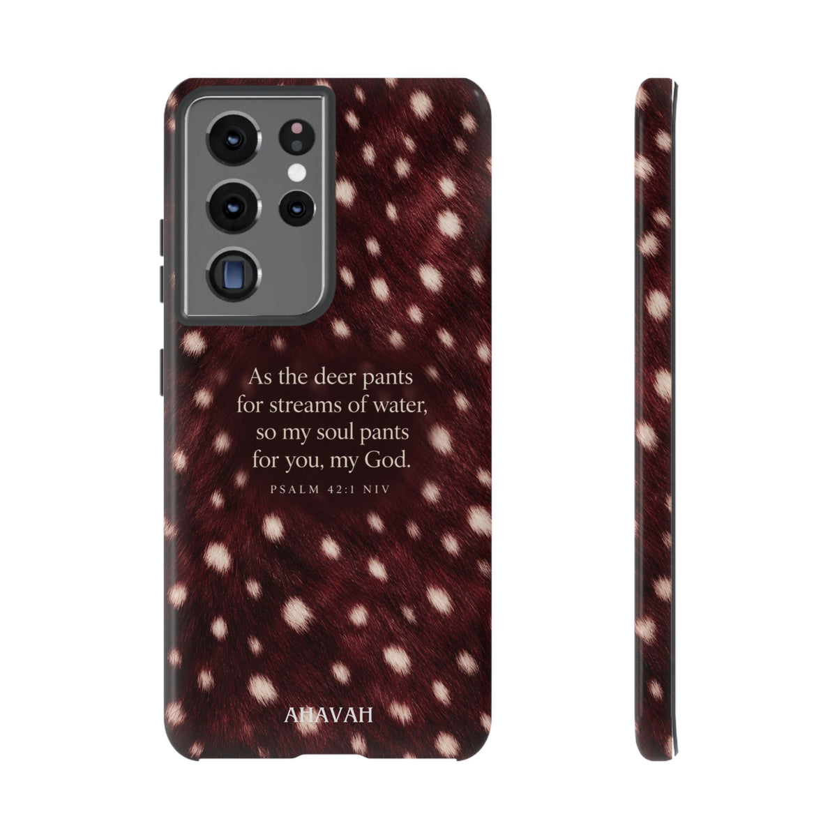 Psalm 42:1 Anointed Wine Fawn Phone Case
