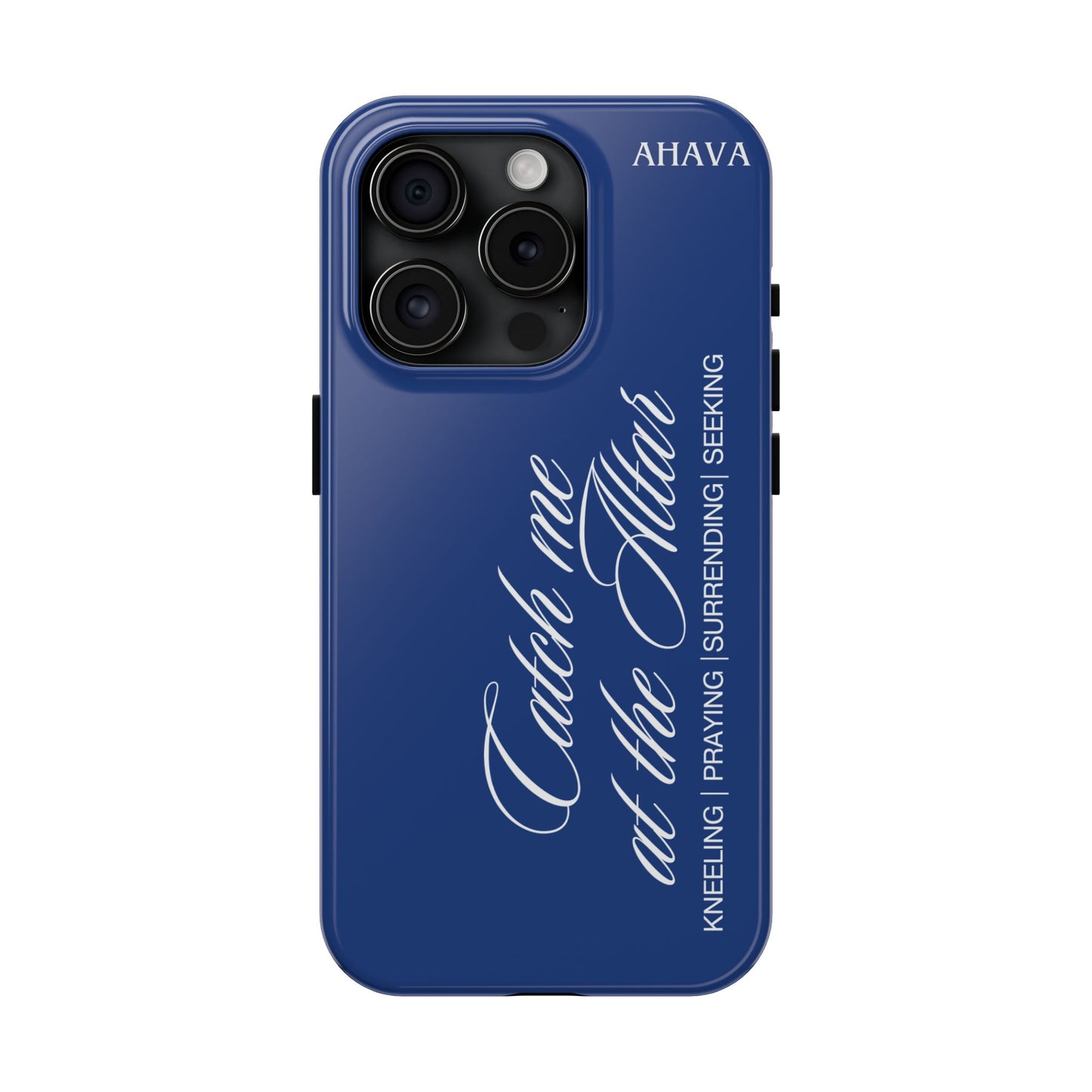 "Catch Me at the Altar" Blue Phone Case