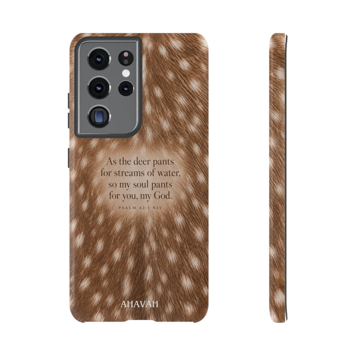 Psalm 42:1 Fawn Print Phone Case