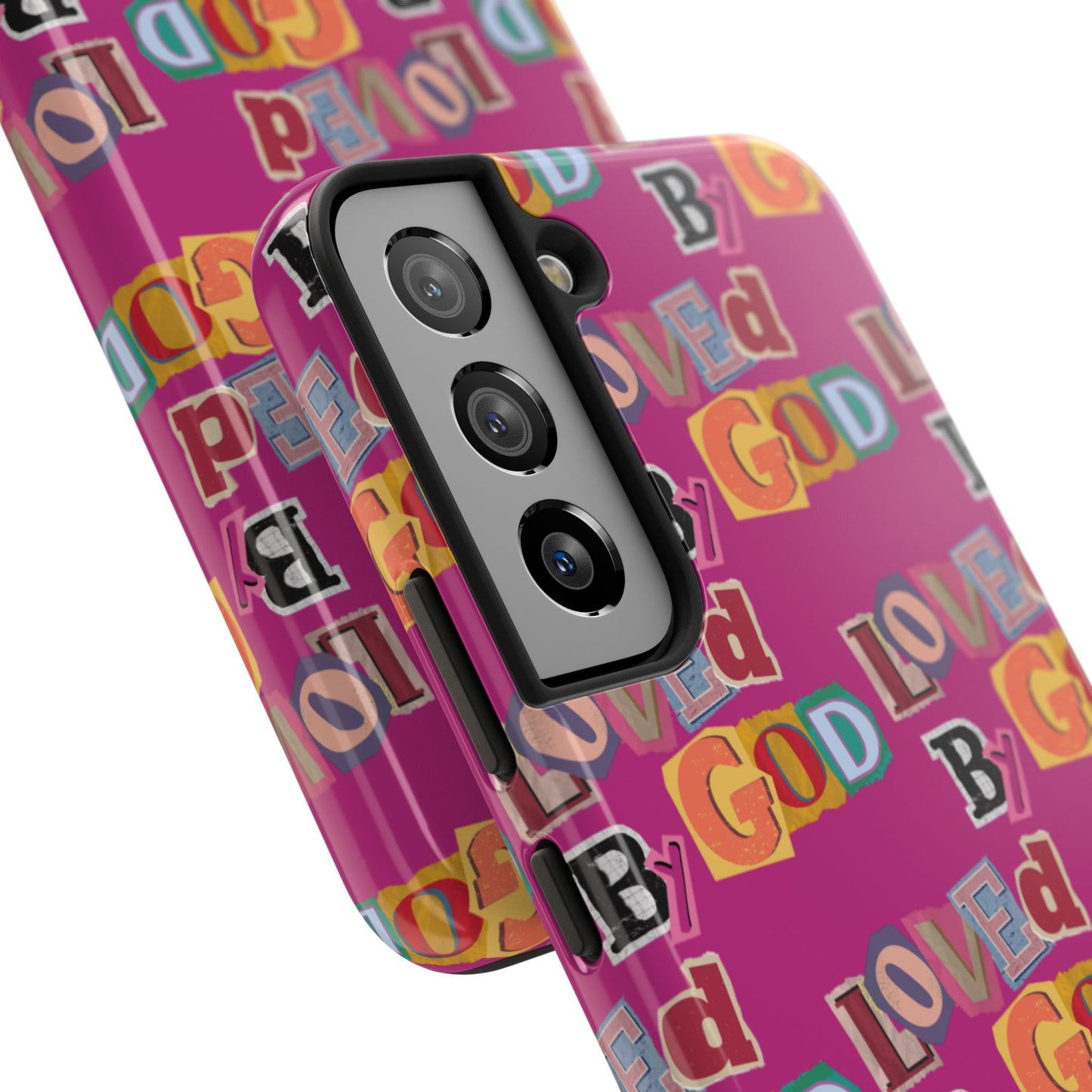"Loved by God" Pink Phone Case