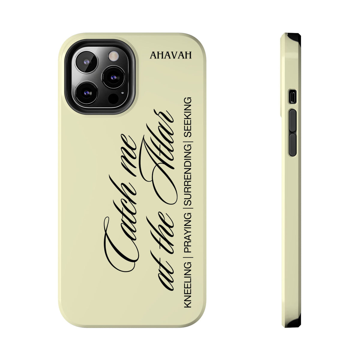 Catch Me at the Altar Phone Case - Lemon Cream