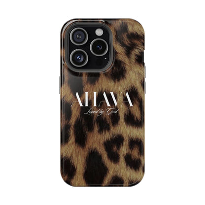 Leopard Print Ahava Phone Case