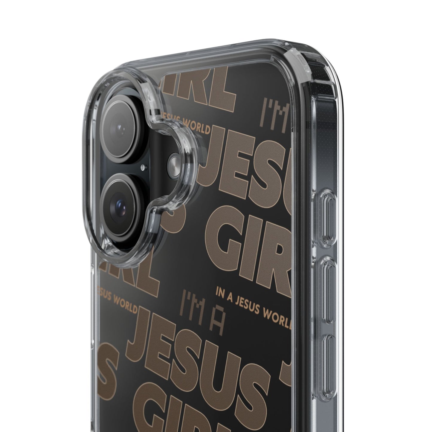 I'm a Jesus Girl Brown Case -Clear