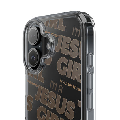 I'm a Jesus Girl Brown Case -Clear