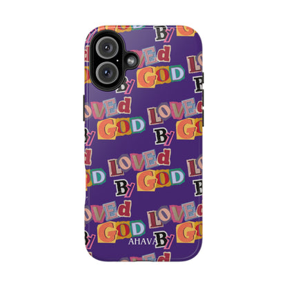 "Loved by God" Purple Phone Case