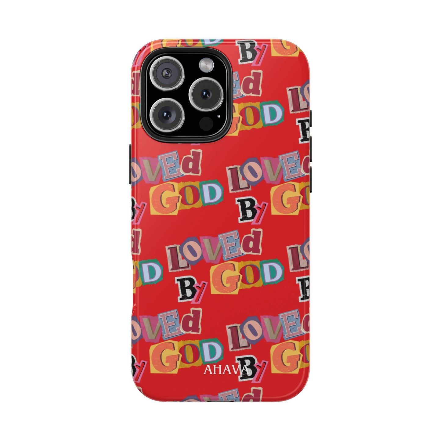 "Loved by God" Red Phone Case