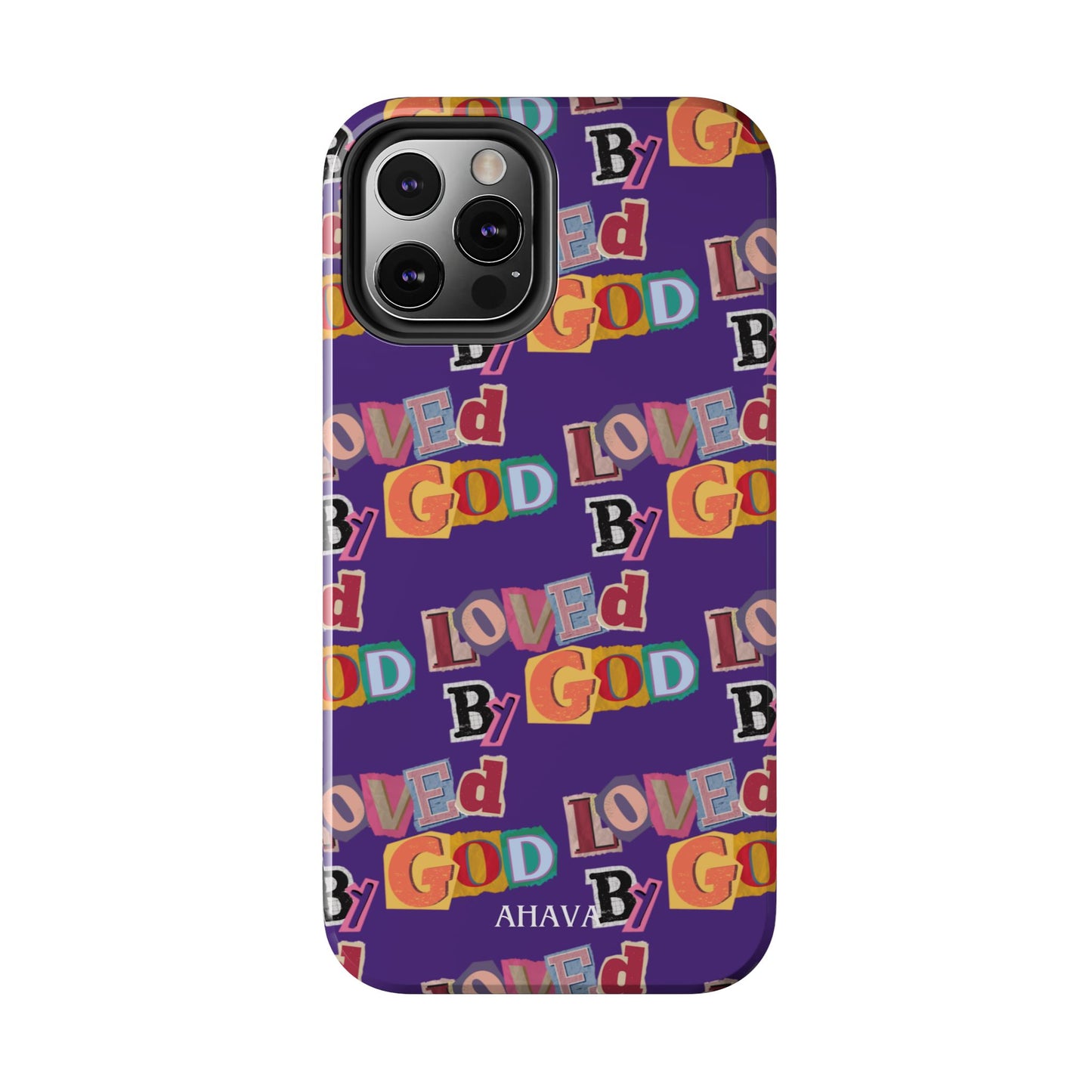"Loved by God" Purple Phone Case