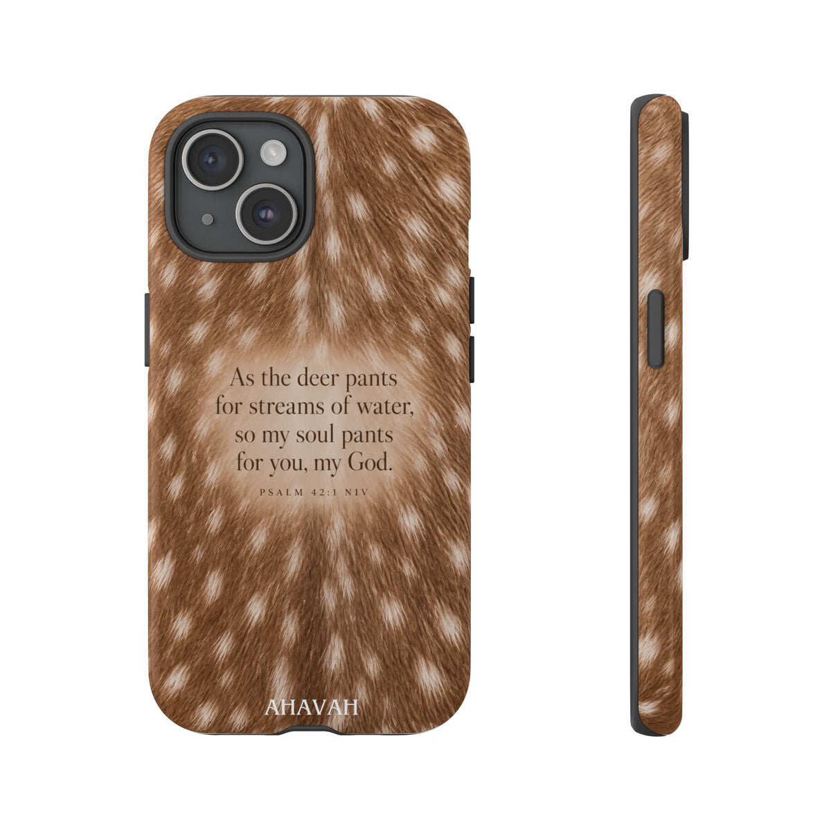 Psalm 42:1 Fawn Print Phone Case