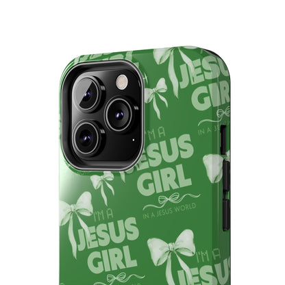 I'm a Jesus Girl Case - Green