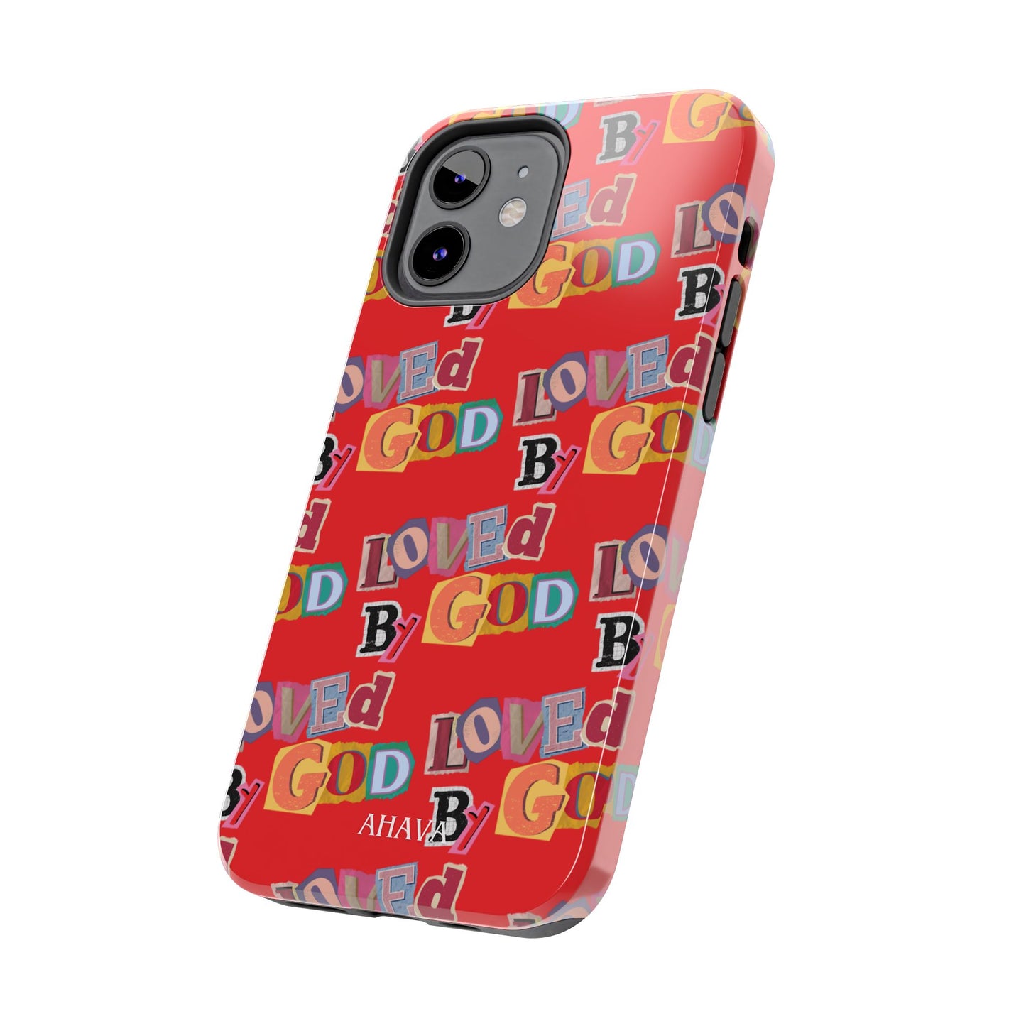 "Loved by God" Red Phone Case