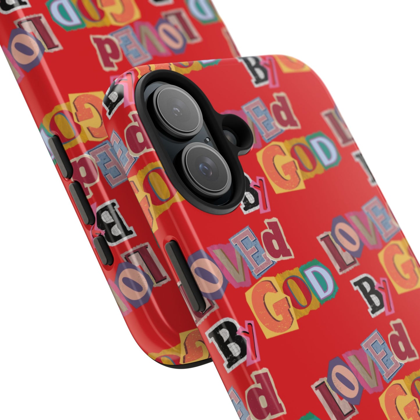 "Loved by God" Red Phone Case