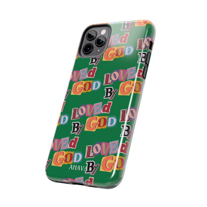 "Loved by God" Green Phone Case