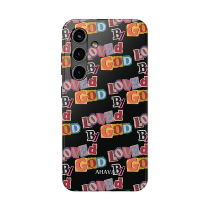 "Loved by God" Black Phone Case
