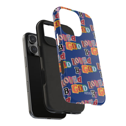 "Loved by God" Blue Phone Case