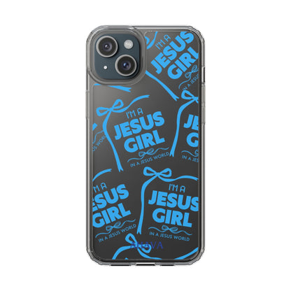 I'm a Jesus Girl Blue Case -Clear