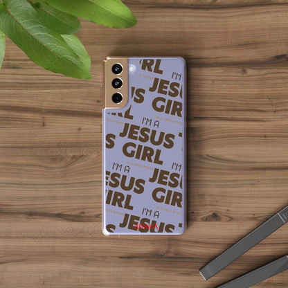 I'm a Jesus Girl Brown Case -Clear