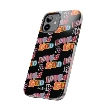 "Loved by God" Black Phone Case