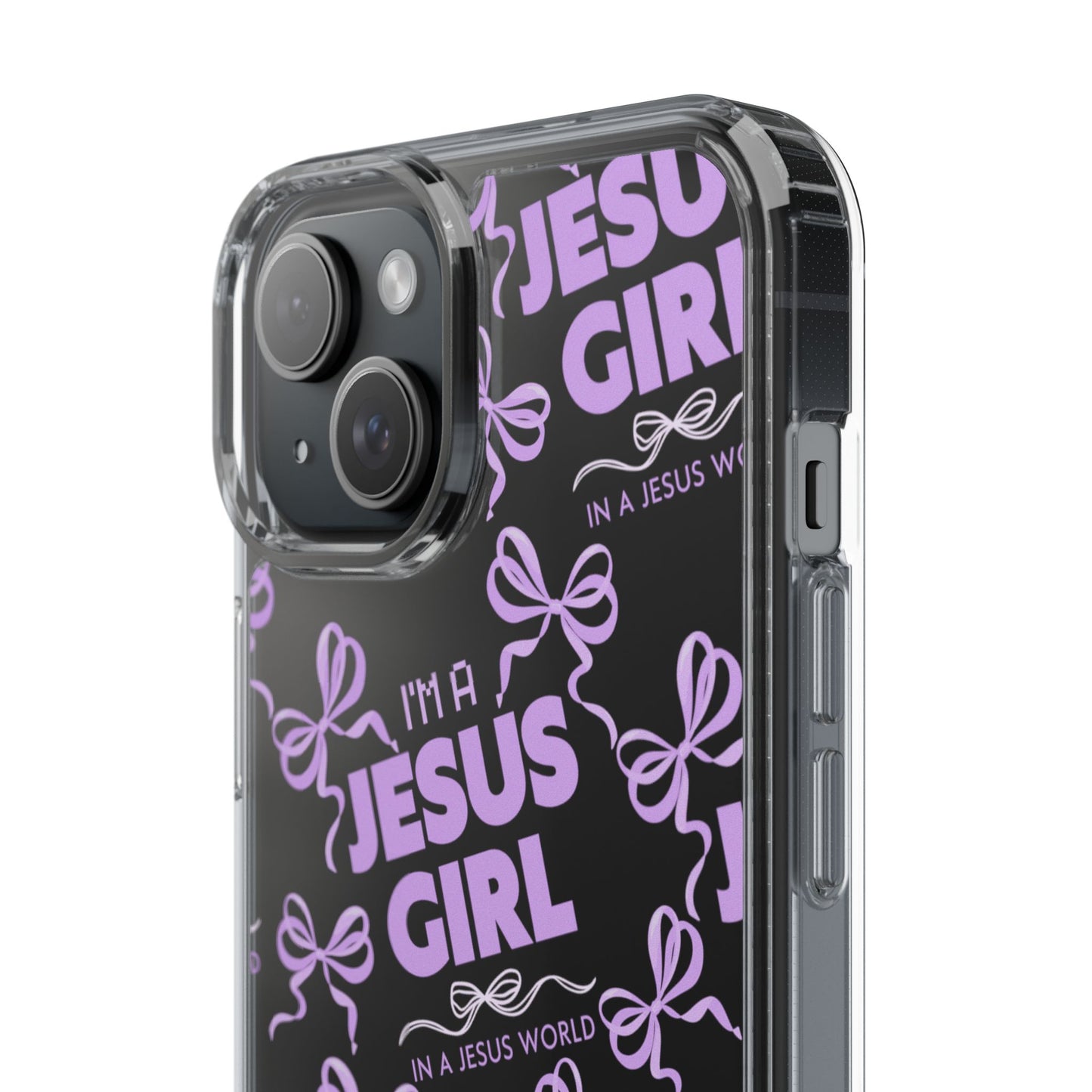 I'm a Jesus Girl Purple Case -Clear