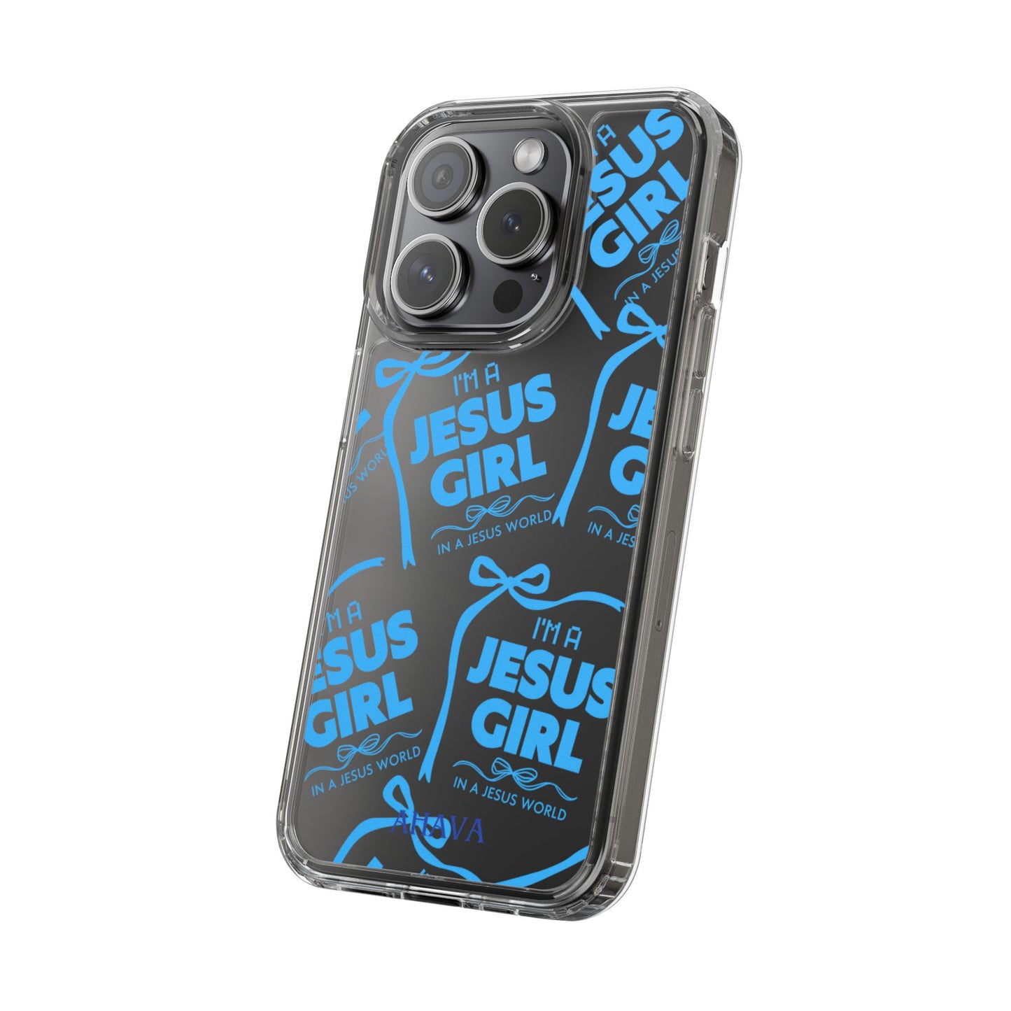 I'm a Jesus Girl Blue Case -Clear