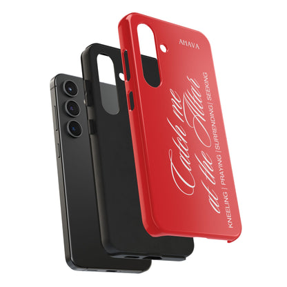 "Catch Me at the Altar" Red Phone Case