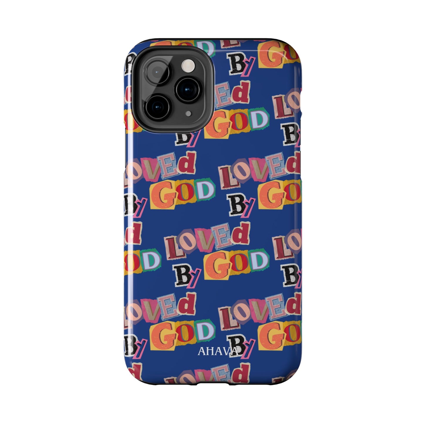 "Loved by God" Blue Phone Case