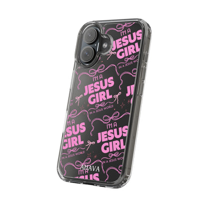 I'm a Jesus Girl Pink Case -Clear