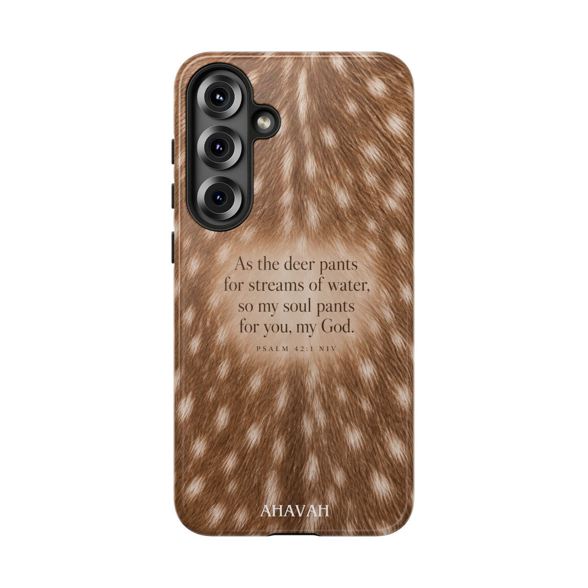 Psalm 42:1 Fawn Print Phone Case