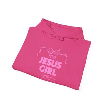 Jesus girl in a Jesus World Hoodie