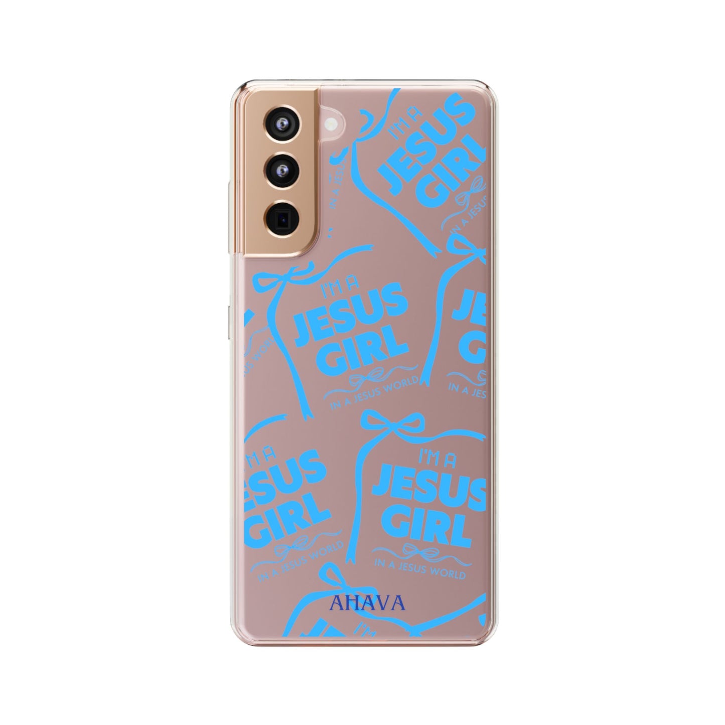 I'm a Jesus Girl Blue Case -Clear