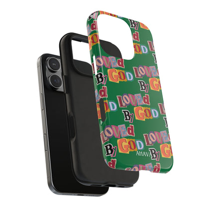 "Loved by God" Green Phone Case
