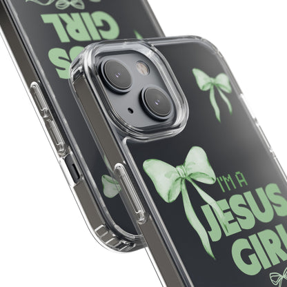 I'm a Jesus Girl Phone Case | Christian Aesthetic Gift for Her | Clear Shockproof Tough Case