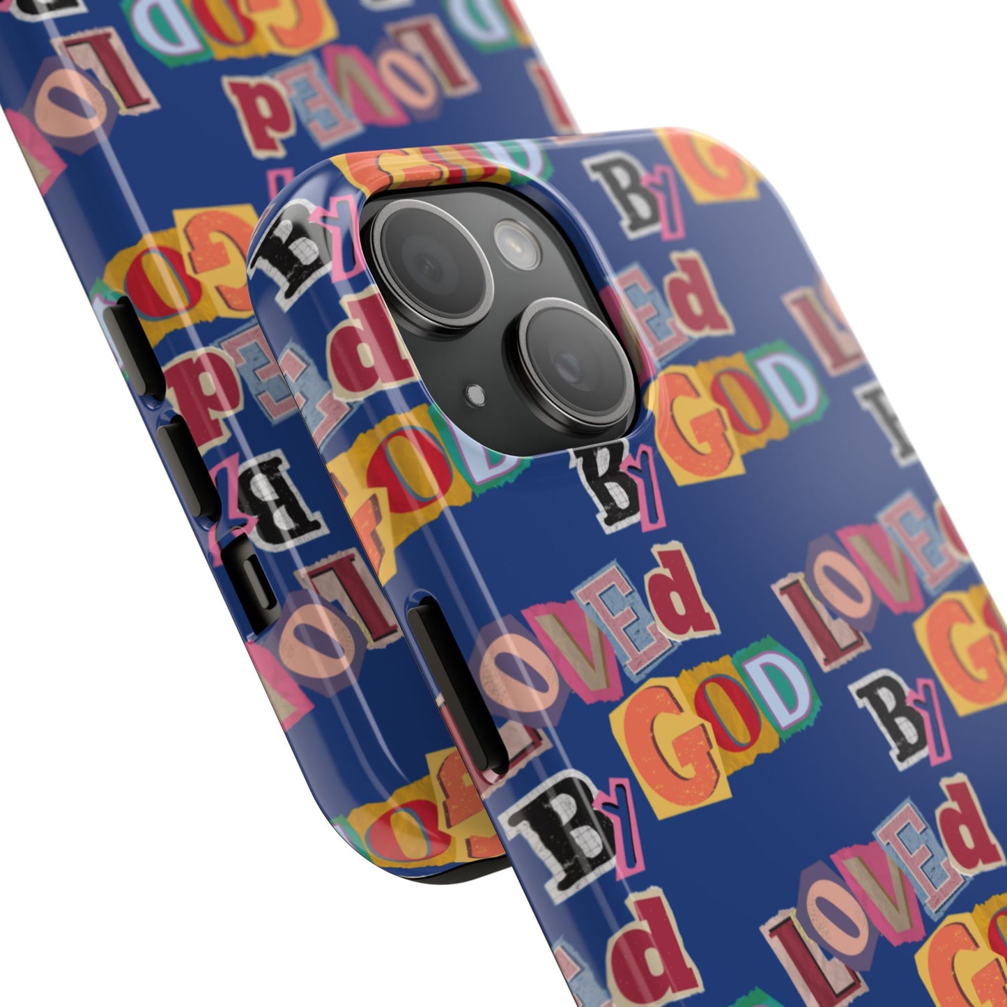 "Loved by God" Blue Phone Case