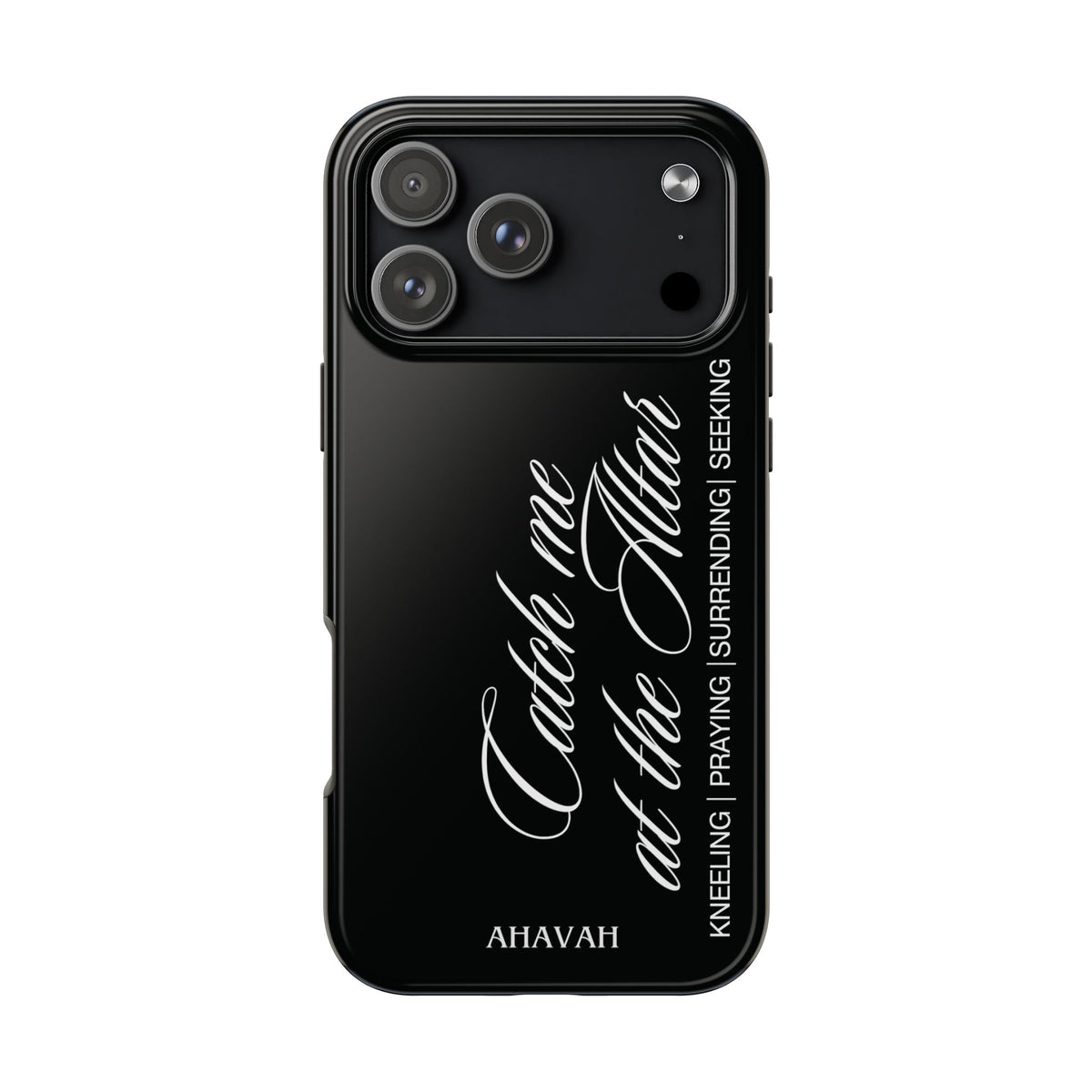 Catch Me at the Altar Black Phone Case