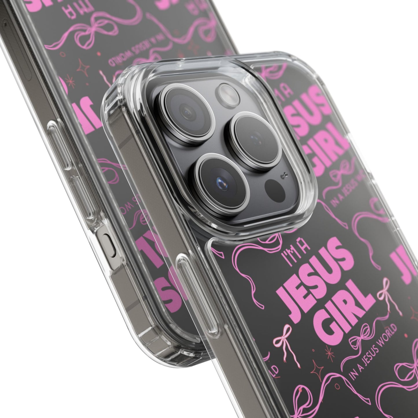I'm a Jesus Girl Pink Case -Clear