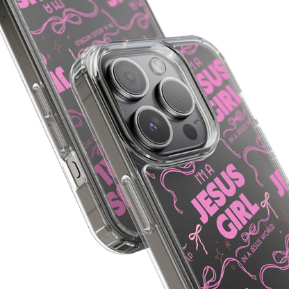 I'm a Jesus Girl Pink Case -Clear