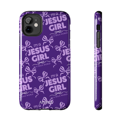 I'm a Jesus Girl Phone Case - Purple