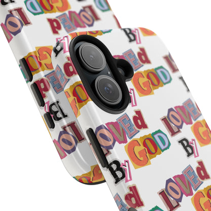"Loved by God" white Phone Case