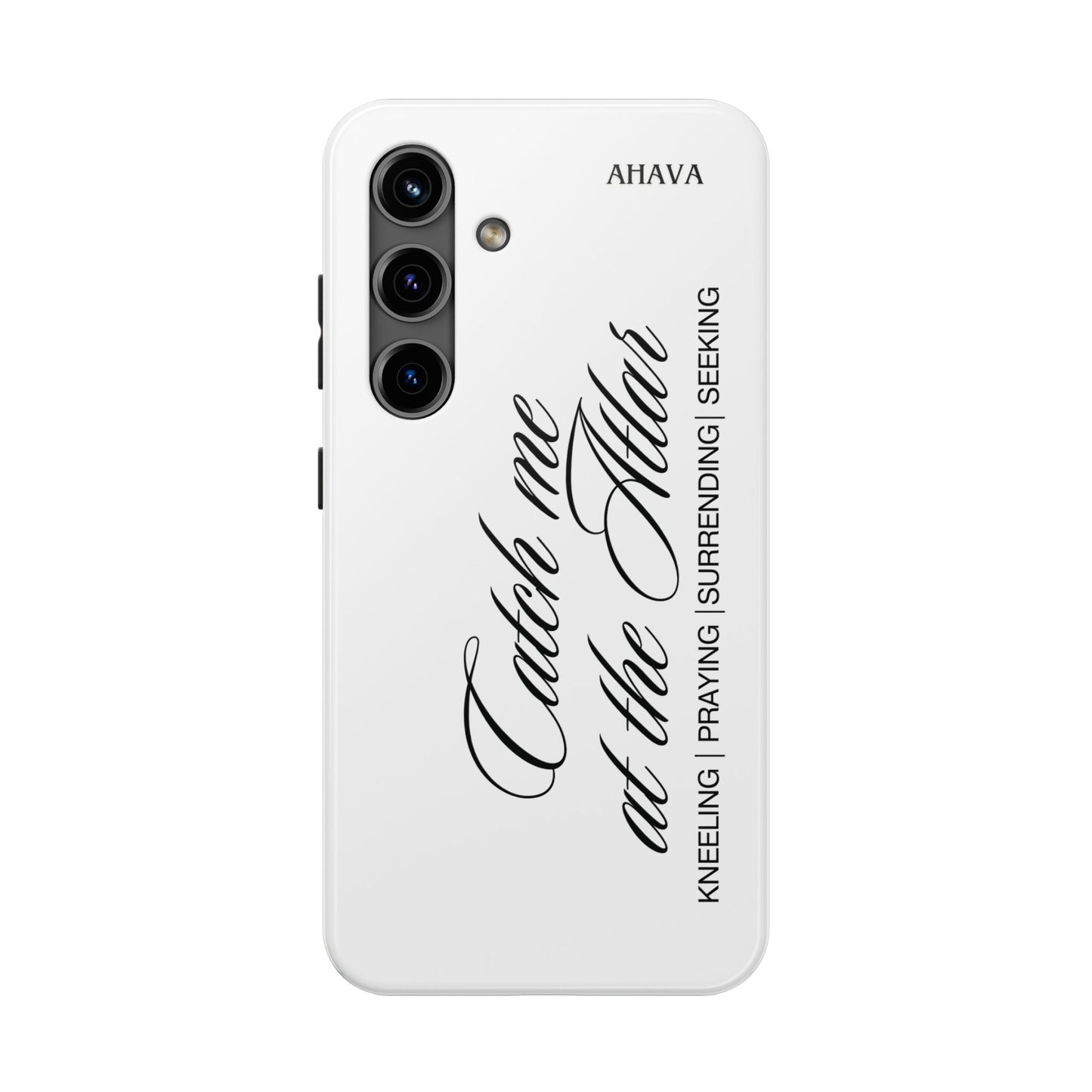 "Catch Me at the Altar" White Phone Case