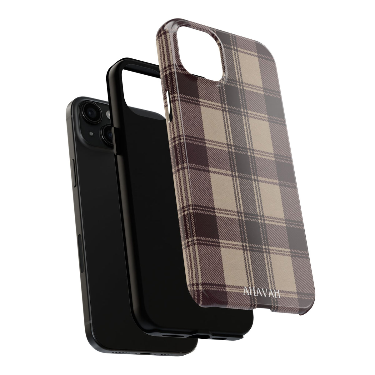 Abba’s Embrace | Warm Teddy Plaid Phone Case