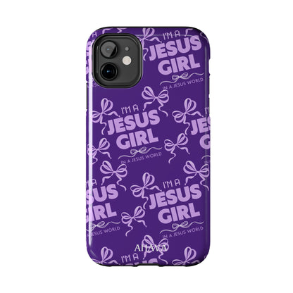 I'm a Jesus Girl Phone Case - Purple