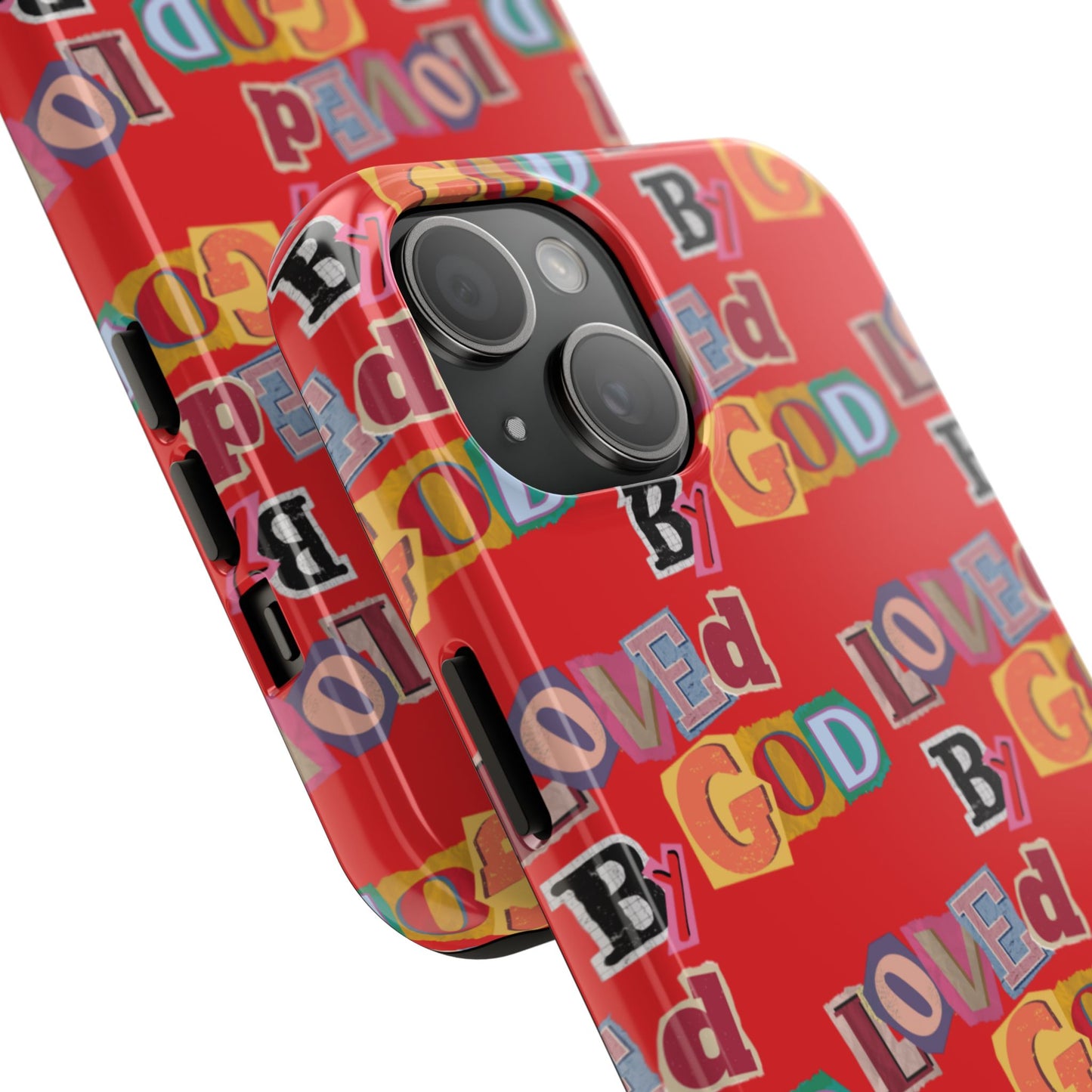 "Loved by God" Red Phone Case