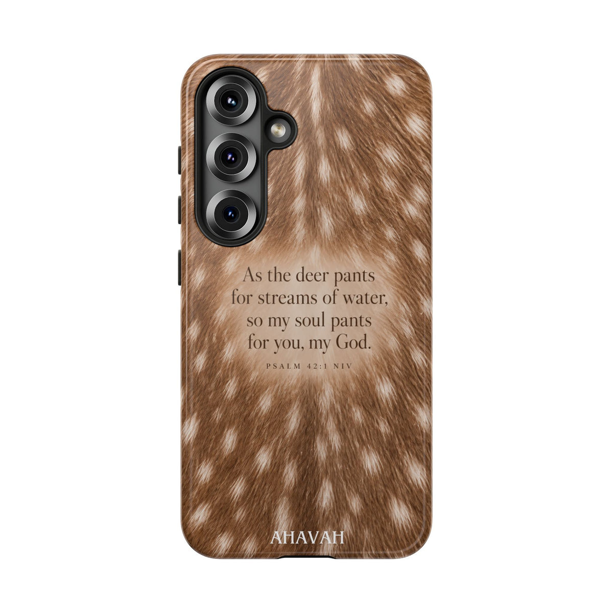 Psalm 42:1 Fawn Print Phone Case
