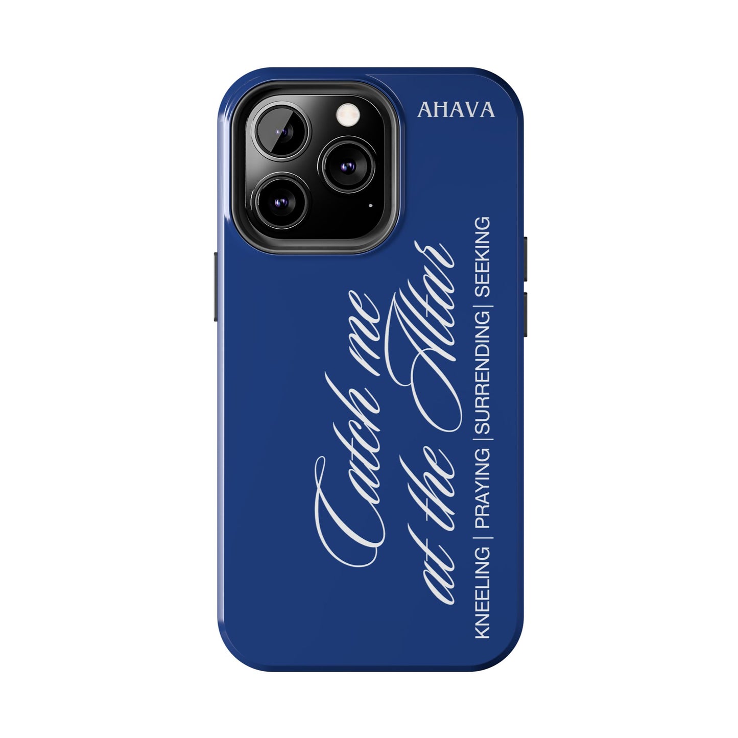 "Catch Me at the Altar" Blue Phone Case