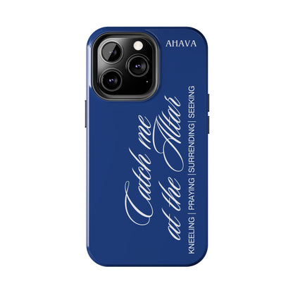 "Catch Me at the Altar" Blue Phone Case
