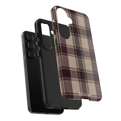 Abba’s Embrace | Warm Teddy Plaid Phone Case